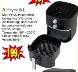 Harald Nyborg Airfryer 5 L, DKK 199 tilbud