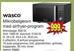 Harald Nyborg Mikrobølgeovn med airfryer-program, DKK 999 tilbud