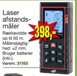 Harald Nyborg Laser afstandsmåler, DKK 398 tilbud