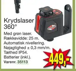 Harald Nyborg Krydslaser 360°, DKK 449 tilbud