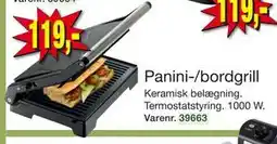 Harald Nyborg Panini-/bordgrill, DKK 119 tilbud