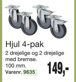 Harald Nyborg Hjul 4-pak, DKK 149 tilbud