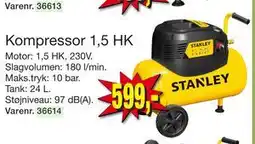 Harald Nyborg Kompressor 1,5 HK, DKK 599 tilbud