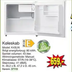 Harald Nyborg Køleskab, DKK 659 tilbud