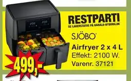 Harald Nyborg Airfryer 2 x 4 L, DKK 499 tilbud