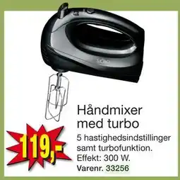 Harald Nyborg Håndmixer med turbo, DKK 119 tilbud