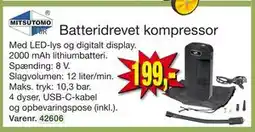 Harald Nyborg Batteridrevet kompressor, DKK 199 tilbud