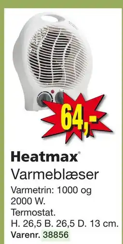 Harald Nyborg Varmeblæser, DKK 64 tilbud