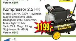 Harald Nyborg Kompressor 2,5 HK, DKK 1199 tilbud