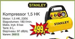 Harald Nyborg Kompressor 1,5 HK, DKK 499 tilbud
