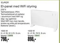 Harald Nyborg El-panel med WiFi styring tilbud