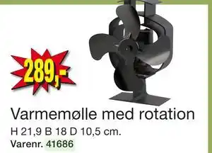 Harald Nyborg Varmemølle med rotation, DKK 289 tilbud