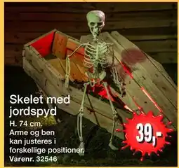 Harald Nyborg Skelet med jordspyd, DKK 39 tilbud
