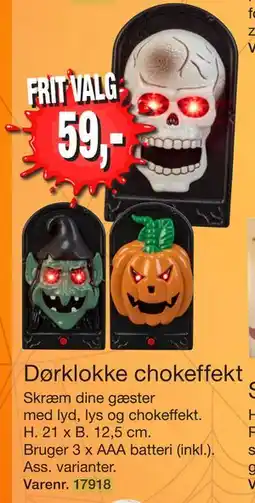 Harald Nyborg Dørklokke chokeffekt, DKK 59 tilbud