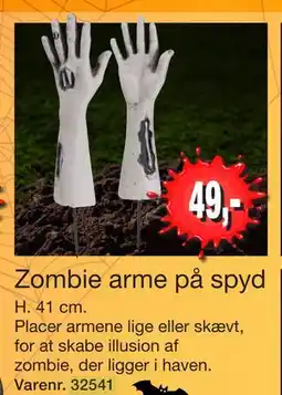 Harald Nyborg Zombie arme på spyd, DKK 49 tilbud