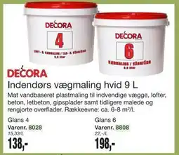 Harald Nyborg Indendørs vægmaling hvid 9 L tilbud