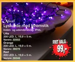 Harald Nyborg Lyskæde med strømstik, DKK 99 tilbud