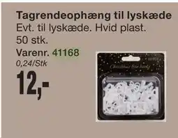 Harald Nyborg Tagrendeophæng til lyskæde, DKK 12 tilbud