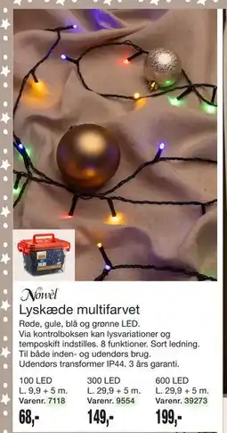 Harald Nyborg Lyskæde multifarvet tilbud