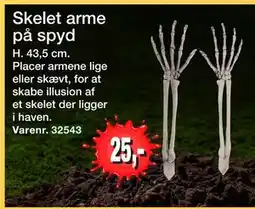 Harald Nyborg Skelet arme på spyd, DKK 25 tilbud