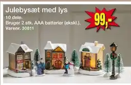 Harald Nyborg Julebysæt med lys, DKK 99 tilbud