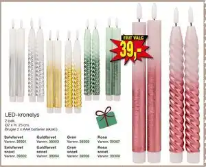 Harald Nyborg LED-kronelys, DKK 39 tilbud