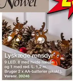 Harald Nyborg Lyskæde rensdyr, DKK 29 tilbud