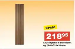 Bauhaus Akustikpanel Fanø olieret eg tilbud