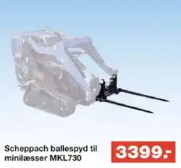 Bauhaus Scheppach ballespyd til minilæsser MKL730 tilbud