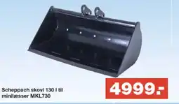 Bauhaus Scheppach skovl 130 I til minilæsser MKL730 tilbud