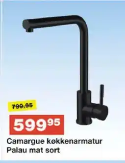 Bauhaus Camargue køkkenarmatur Palau mat sort tilbud
