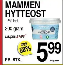 ABC Lavpris Mammen hytteost tilbud