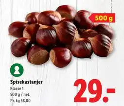 Lidl Spisekastanjer, DKK 29 tilbud