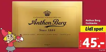 Lidl Anthon Berg Guldæske 310g tilbud