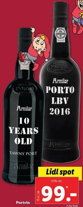 Lidl Portvin tilbud