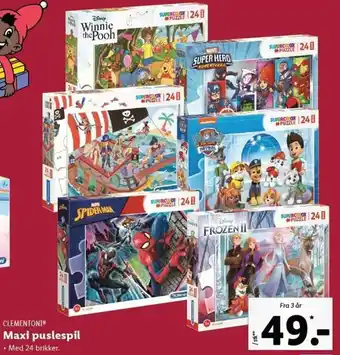 Lidl Maxi Puslespil tilbud