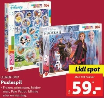 Lidl Puslespil tilbud