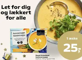 SuperBrugsen Royal Greenland Hummersupper 350g tilbud