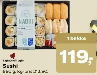 SuperBrugsen Sushi 560g tilbud