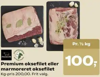 Premium Oksefilet Eller Marmoreret Oksefilet