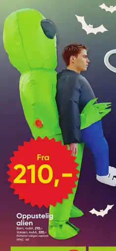 BigDollar Oppustelig alien tilbud