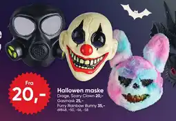 BigDollar Hallowen maske tilbud