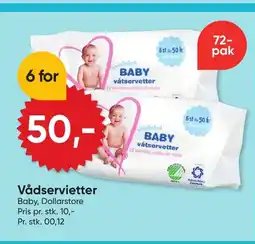 BigDollar Vådservietter Baby tilbud