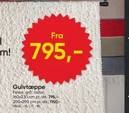 BigDollar Gulvtæppe Fessa tilbud
