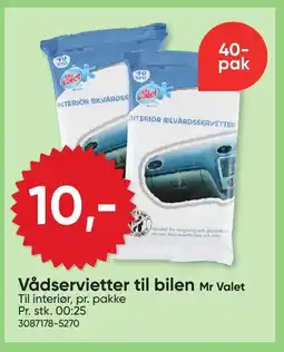 BigDollar Mr Valet Vådservietter til bilen tilbud