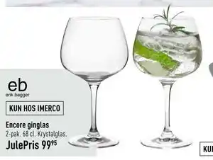 Imerco Encore ginglas, DKK 99.95 tilbud