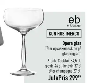 Imerco Opera glas, DKK 299.95 tilbud