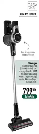 Imerco Støvsuger, DKK 799.95 tilbud
