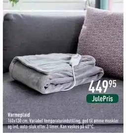 Imerco Varmeplaid, DKK 449.95 tilbud