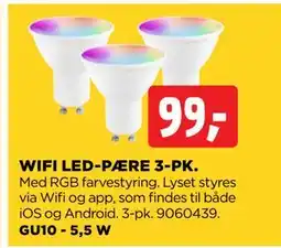 jem & fix WIFI LED-PÆRE 3-PK, DKK 99 tilbud